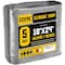 Core Tarps Heavy Duty Tarp, 24 ft L x 0.5 mm H x 18 ft W, 5 Mil, Silver/Black, Polyethylene CT-501-18X24 - alternate 1